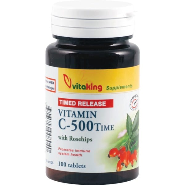 VitaKing C-vitamin és csipkebogyó TR 500mg - 100db tabletta